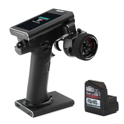 GoolRC Flysky Noble NB4+ 2.4GHz 8CH Radio Transmitter with FGr4S V2 Receiver, AFHDS 3 Protocol Remote Controller with Receiver for RC Car Boat