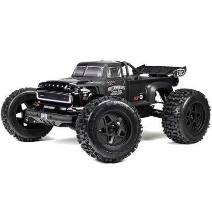ARRMA RC Truck 1/8 Notorious 4X4 6S BLX BRUSHLESS V6 Stunt Truck RTR (Battery and Charger Not Included), (Black), ARA8611V6T1 - color: Black