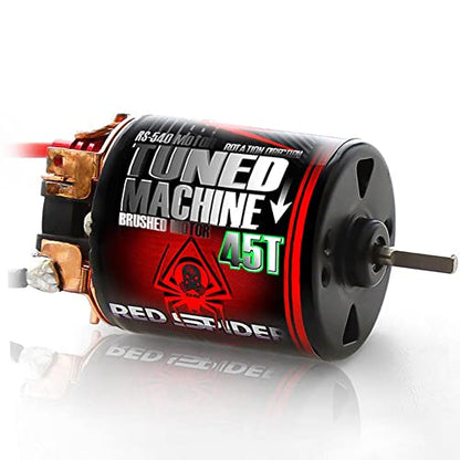 RC Car Motor Waterproof 540 Brushed Motor 15T 25T 35T 45T 55T 80T for 1/10 RC Crawler Car Axial SCX10 Scx24 Traxxas TRX4 AXI03007 90046 D90 Redcat Gen8 RC Monster Short Truck Car Boat (45T) - style: 45T