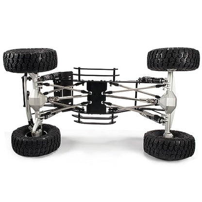 2pcs Steel Driveshaft 68-229mm Cut-to-Length for 1/10 SCX10 RC Crawler | Upgrade your 1/10 crawler with durable universal joint shafts.Severable design fits LCG rigs Capra Chassis.Easy DIY install. - color: 2pcs Silver