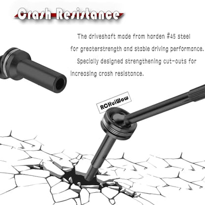 RC Upgrades Part for 1/10 Rustler 4x4 4WD（#67164-4）,Driveshaft,Suspension Arms,Steering Blocks,Caster Block,Rear Stub Axle Carriers,Shock Towers,Steering Block,Red