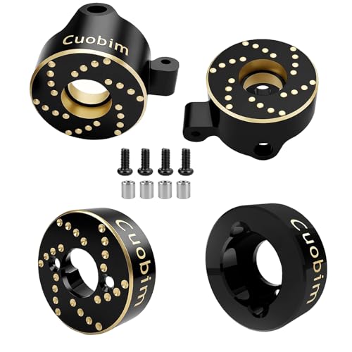SCX30 Brass Upgrade Kit – Steering Knuckles & Rear Axle Weight for 1/30 Axial SCX30 RC Crawler Upgrade Parts (Steering Knuckles & Rear Axle Weight) - color: Steering Knuckles & Rear Axle Weight