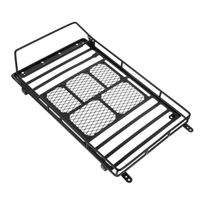 Black Car Roof Luggage Rack Standard Black Shelf Bracket for Rc Crawler Storage - size: 22.8X14.1cm
