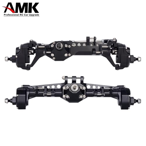 Vanquish F10 Portal Axles with CNC-Machined High-Strength Steel Gears, Aluminum CNC Vanquish F10 Axles for 1/10 RC Crawler Vanquish VS4-10 Axial SCX10 II Upgrades - color: Black