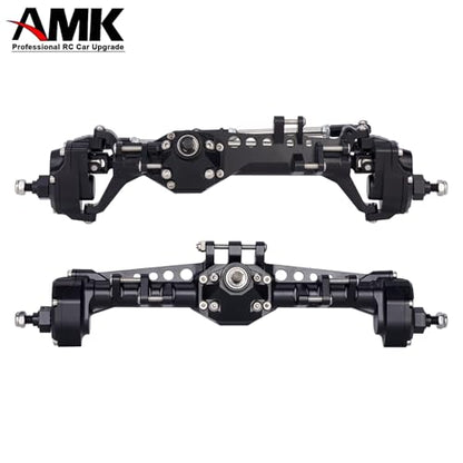 Vanquish F10 Portal Axles with CNC-Machined High-Strength Steel Gears, Aluminum CNC Vanquish F10 Axles for 1/10 RC Crawler Vanquish VS4-10 Axial SCX10 II Upgrades - color: Black