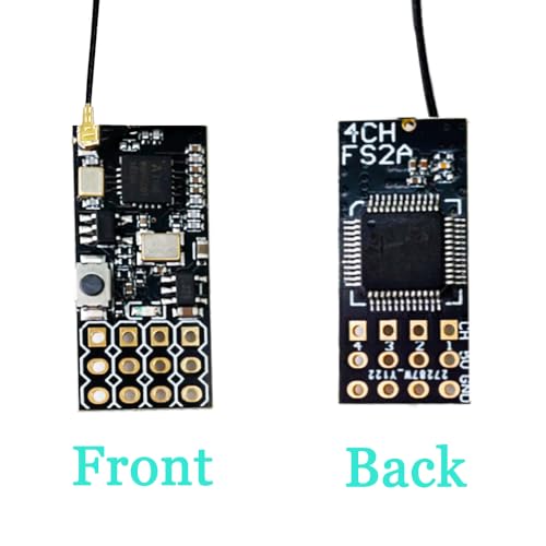 FS-2A Receiver 4CH AFHDS 2A Mini RC Receiver PWM Output Compatible with Flysky i6 i6X i6S RC Transmitter