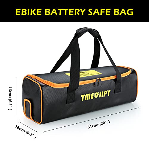TMEOIIPY Ebike Battery Bag 2-Pack Fireproof,Portable Storage for Charging | 3-layer fireproof ebike battery bag for safe indoor charging & storage, protects against overheating. - style: 2 Pcs