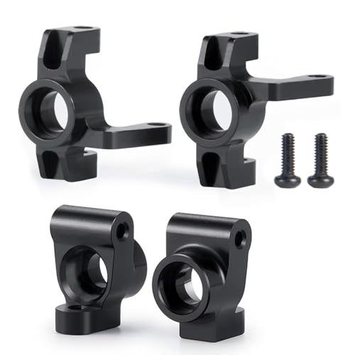 RC Cars Models Parts For Mini-B 2WD 1/16 2Pcs Aluminum Alloy Front Steering Knuckles Caster Blocks RC For Buggy Truck Model Upgrade Parts(Steering Knuckles) - size: Steering Knuckles