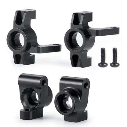 RC Cars Models Parts For Mini-B 2WD 1/16 2Pcs Aluminum Alloy Front Steering Knuckles Caster Blocks RC For Buggy Truck Model Upgrade Parts(Steering Knuckles) - size: Steering Knuckles