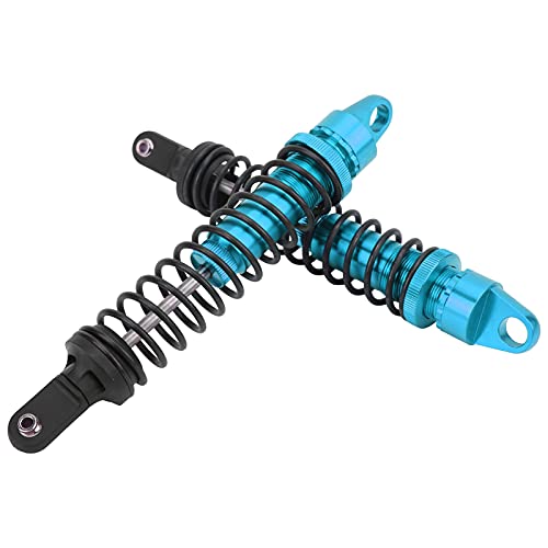 2Pcs 188mm RC Aluminum Shock Absorber Damper for 1/5 Scale OffRoad Cars, Suitable for HSP 94050 RC Gasoline Vehicles (Blue) - color: Blue