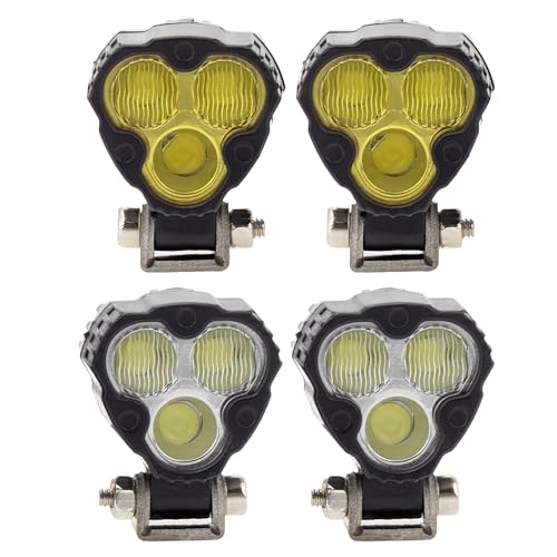MEUS RACING RC Car LED Lights Kit Spotlight for Axial SCX24 Traxxas TRX4M Redcat Ascent-18 1/18 1/24 RC Crawler Upgrades Parts (4 Lights) - style: 4 Lights