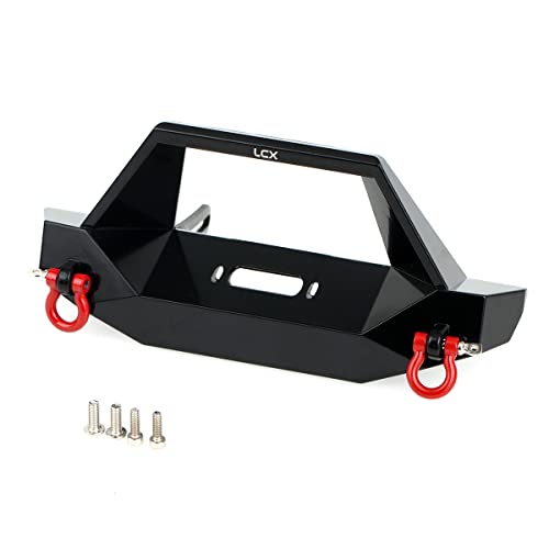 LCX 1/10th RC Crawler Car Metal Front Bumper for TRX4 TRX-4 Axial SCX10 II 90046 90047 SCX10, Upgrades Parts Accessories