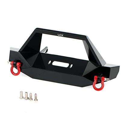 LCX 1/10th RC Crawler Car Metal Front Bumper for TRX4 TRX-4 Axial SCX10 II 90046 90047 SCX10, Upgrades Parts Accessories