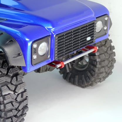 OGRC Adjustable 1/10 RC Bumper Mount Aluminum Alloy Front & Rear Bumper for TRX4 TRX6 Axial SCX10 Element Enduro Gen7 Gen8 1/10 RC Crawler Car (Red) - color: Red