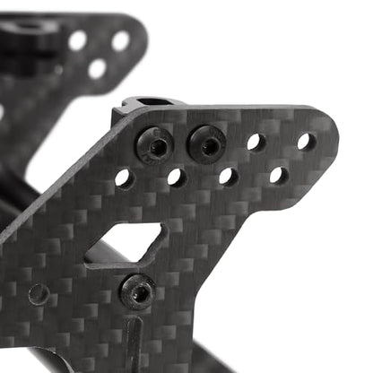 INJORA RC Chassis Kit Frame Girder LCG Carbon Fiber for 1/10 RC Crawler Axial SCX10 SCX10 II 90046 90047 Upgrade Parts
