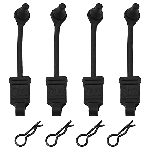 4Pack Rubber Body Clip Retainer Pull Tabs#AR390165 Compatible with Arrma 3S 4S Mega550 Vorteks Senton Granite Big Rock Typhon Outcast 1/10 RC Car