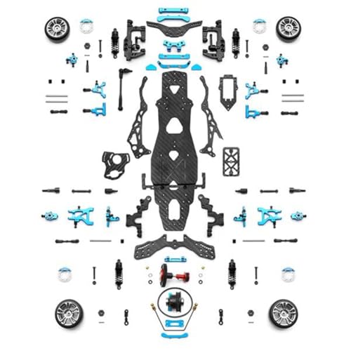 DIY RC Car Rear-Drive Drift Racing Frame for 1/10 Mini-Size RC Car Frame Drift Car Kit Version RC Frame Drift Car Kit