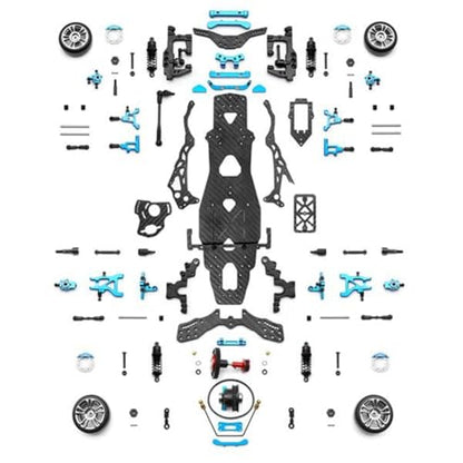 DIY RC Car Rear-Drive Drift Racing Frame for 1/10 Mini-Size RC Car Frame Drift Car Kit Version RC Frame Drift Car Kit