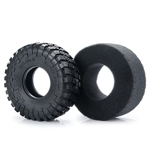 RC Rubber 1.9 Crawler Tires 120MM 4PCS Set for 1/10 Scale SCX10 D90 Wraith 90048 90018 RR10 RC Crawler Car