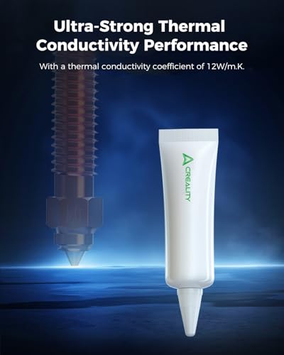 Creality 3D Printer Thermal Grease, High Thermal Conductivity, 250°C High-Temperature Resistant Paste for 3D Printer Hotend&Nozzle, Suit for All FDM 3D Printer (2Pack) - style: Thermal Grease