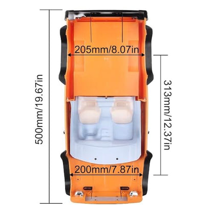 RC Car Hard Body Shell Kit,313mm Wheelbase Cherokee Body Car Shell for 1/10 RC Crawler Axial SCX10 & SCX10 II 90046 90047 TRX4 Kit (Orange, Pickup A) - color: Orange, Pickup a