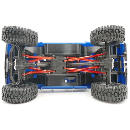 RCHUBAM 8PCS RC Heightened Links Set for 1/18 TRX4M K10 F150 | Aluminum Chassis Link Rod End Kit for TRX4M,RC Replacement Accessories - color: Red