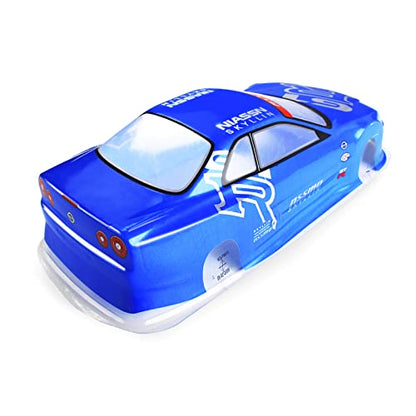 Manrock 1/10 Scale RC Painted Drift Racing Touring Onroad Car Body Shell GTR Blue
