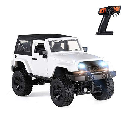 RC Car 1/14 Scale Remote Control Car 2.4GHz 4WD Off Road RC Vehicle Crawler 30km/h High Speed with LED Light RC Racing Car 4X4 All Terrain Climbing Buggy Toys for Adults (1battery) - size: 1battery pack