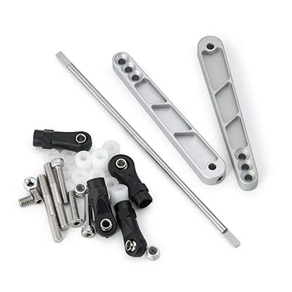 Alloy Rear Anti-Sway Bar Swaybar Set for 1/10 RC Axial Wraith RR10 Bombers (Silver) - color: Silver