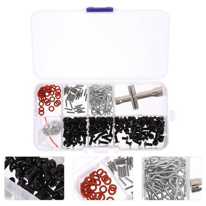 OSALADI 240pcs Rc Screw Kit for Rc Car and Truck with Sturdy Iron and Plastic Construction, Versatile Hardware Fastener Set for Home Repairs and Automotive Maintenance