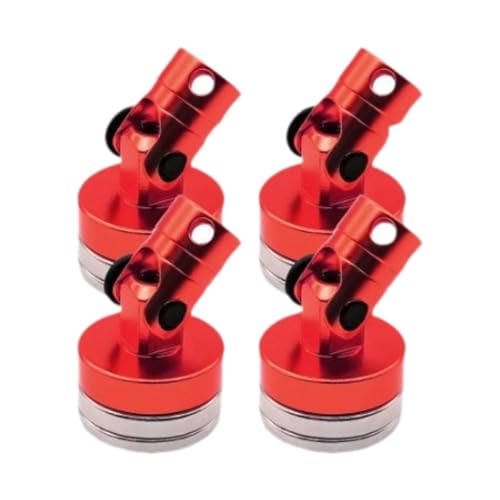 4 Pieces RC Body Post Metal Mount Column Shell Mount Model Car Accessory Vehicle Body Post Upgrade Suitable for RC Car Hobbies Repair, Red - color: Red