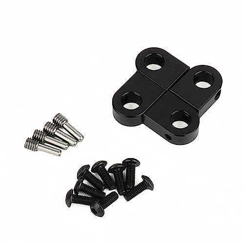 4PCS Body Post Mount CNC Aluminum for Axial SCX10 PRO 1/10 RC Crawler Upgrade,8G (Black) - color: Black