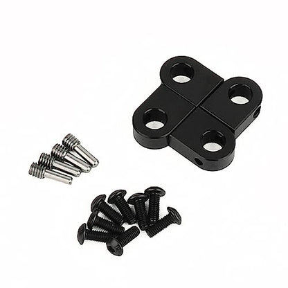 4PCS Body Post Mount CNC Aluminum for Axial SCX10 PRO 1/10 RC Crawler Upgrade,8G (Black) - color: Black