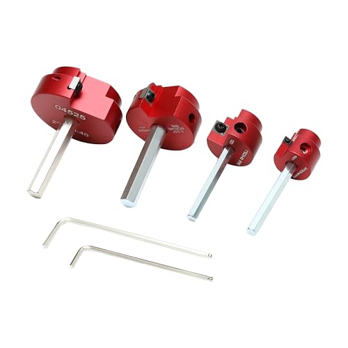 HFS(R) 4 Pcs PVC Pipe Reamer Tool, 1",1-1/4",1-1/2",2" - Fits 1/2" Drill, PVC Fitting Saver & Plastic Pipe Fitsting Reamer Socket Saver Plumbing Tool for Schedule 40 Plastic Pipes - size: 1",1-1/4",1-1/2",2"