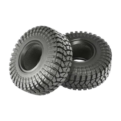 1.55 inch Tires Rubber Tyres for 1:10 RC Crawler Car D90 TF2 Tamiya CC01 LC70 MST JIMNY 90069 (90mm, B) - color: 90mm, B