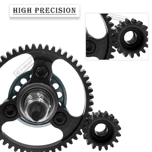 53T Spur Gear Upgrades Part for Slash 4X4/VXL Stampede 4X4/VXL Rustler 4X4/VXL,53T Slipper Clutch Eliminator with Pinions Gears Set(15T 17T 19T),Hardened Steel RC Upgrades,#6878,Titanium - color: Titanium(53t)