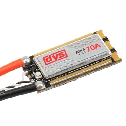 DYS Brushless ESC 70A BLHeli_32bit 3-6S Dshot1200 Built-in Current Meter Sensor for RC Drone Quadcopter (Arai 70A)