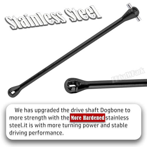 RC Drive Shaft Dogbone Upgrades Part for 1/5 KRATON 8S BLX Outcast 8S BLX,Centor Driveshaft Axles Dogbone Part,Black - color: Black - (3pcs Axles Dogbone)