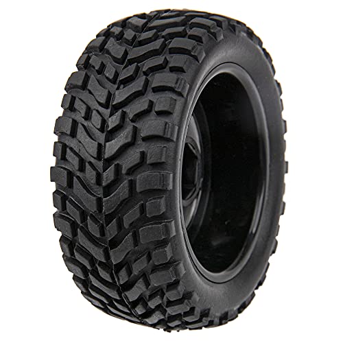 12mm Hex Hub 75mm/2.95'' Rubber Tires & Plastic Wheel Rims with Foam Compatible with HSP Tamiya HPI Kyosho 1/10 On-Road Touring Car,WLtoys 1/14 144001 RC Buggy (5-Spoke) - style: 5-Spoke