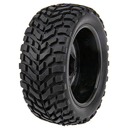 12mm Hex Hub 75mm/2.95'' Rubber Tires & Plastic Wheel Rims with Foam Compatible with HSP Tamiya HPI Kyosho 1/10 On-Road Touring Car,WLtoys 1/14 144001 RC Buggy (5-Spoke) - style: 5-Spoke