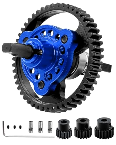 RC 50T Slipper Clutch Eliminator Differential Locker Gear Upgrades Part for Slash Rustler Stampede 4X4/4x4 VXL,50T Spur Gear with Pinions Gears Set(15T 17T 19T),#6878,Navy Blue - color: Navy Blue(50T)