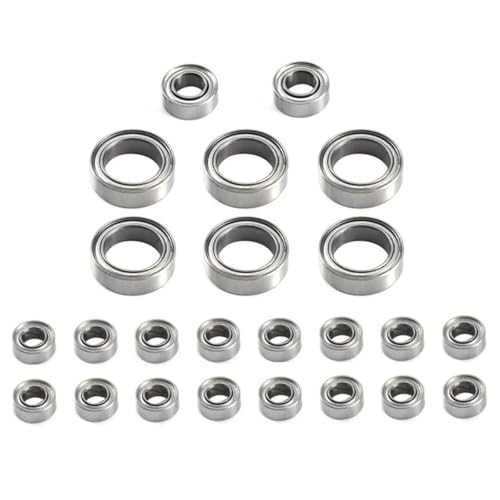 Bearing Kit for FMS for FCX24 24Pcs Steel Ball Bearing Set 1/24 RC Crawler Car Upgrade Parts Spare Accessories Replacement