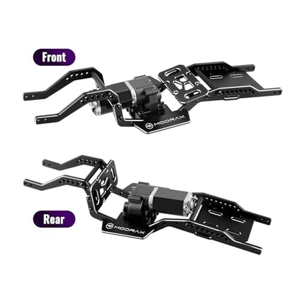 Aluminum LCG Chassis & Brass Skid Plate Kit 10° Angled for TRX4M | CNC Precision, Chassis Upgrade, Supports Multi-point Shock Installation
