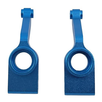 Aluminum Rear Axle Carriers for Slash Stampede Rustler 4X4 4WD (Blue) | 1/10,Rear Knuckles,Stub Axle Hubs,1952,CNC Machined,Heavy Duty,High Strength,Precision Fit,Wear Resistant,RC Upgrade - color: Blue