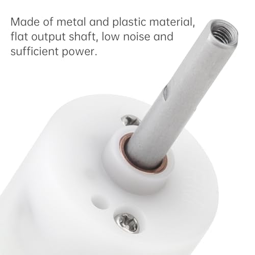 R280 DC Motor 3.7V 250RPM Flat Shaft Micro High Torque Gear Motor | Replaceable Micro Motor for Bottle Brush, Electric Scrubber, Toilet Brush