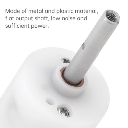 R280 DC Motor 3.7V 250RPM Flat Shaft Micro High Torque Gear Motor | Replaceable Micro Motor for Bottle Brush, Electric Scrubber, Toilet Brush