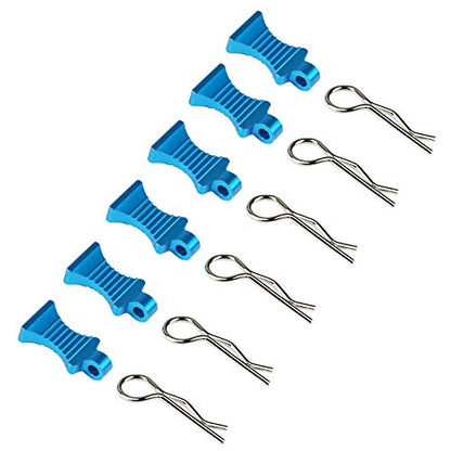 Simulation Nitrogen Bottle Decoration Part Accessory & RC Body Clips Pins with Fixing Bracket Aluminum Pull Tabs Mount