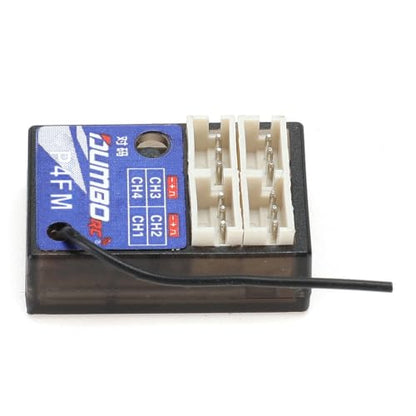 Helidirect DUMBORC P4FM 4 Channel Mini Micro RC Receiver 2.4GHz for RC Car Boat Tank – Compact Remote Receiver No Gyro