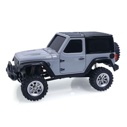 RTR 1/36 Radio Control Crawler 3601A 4X4 RC Off Road Car Model Light System Battery Mini Vehicle Model Gift Collection Hobby Grade Model for 14+ Ages - color: 3601a-grey
