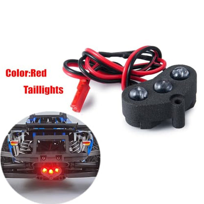 1/10 RC Car Led Light Kit Headlights Taillights Front/Rear Lamp Upgrades for TRX Rustler 4×4 VXL XL-5 Truck Car